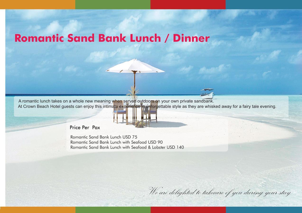 Crown Beach Hotel-Private Bikini Beach Dhiffushi Eksteriør billede